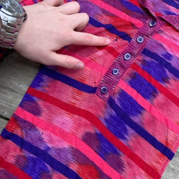 Vintage 90s Missoni Button Up Abstract Dress - Picture 5 of 9